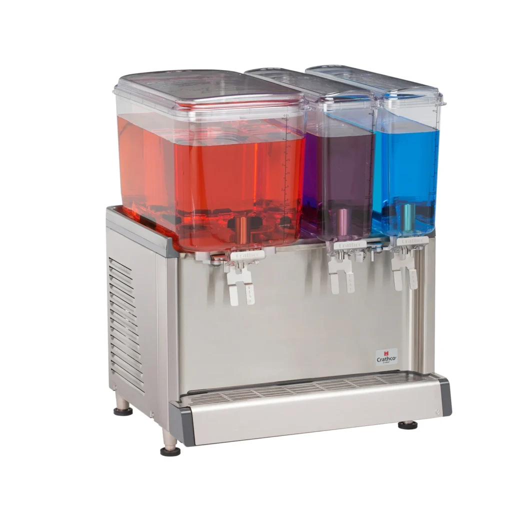 Beverage Dispenser, Crathco® CS-3D-16 (BPA FREE) Simplicity® Bubbler® Triple Combo Pre-Mix Cold Beverage Dispenser