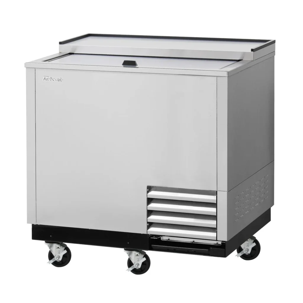 Turbo Air TBC-36SD-GF-N 37" Stainless Glass Froster, 93 Mugs Capacity