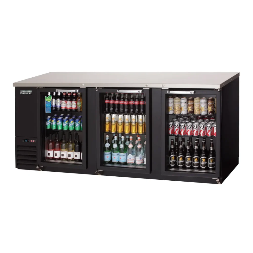 Everest EBB90G 89" Three Section Back Bar Cooler