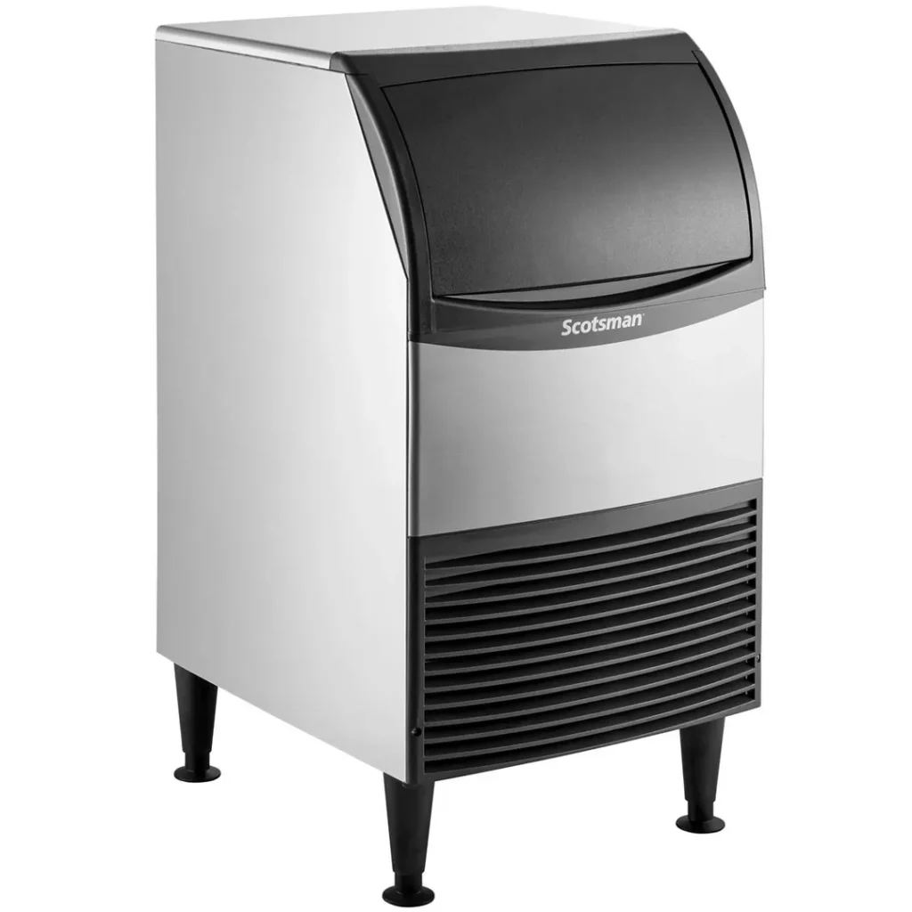Scotsman CU0920MA-1 20 inch Air Cooled Full Cube 100 lb Undercounter Ice Machine with 57 lb Bin