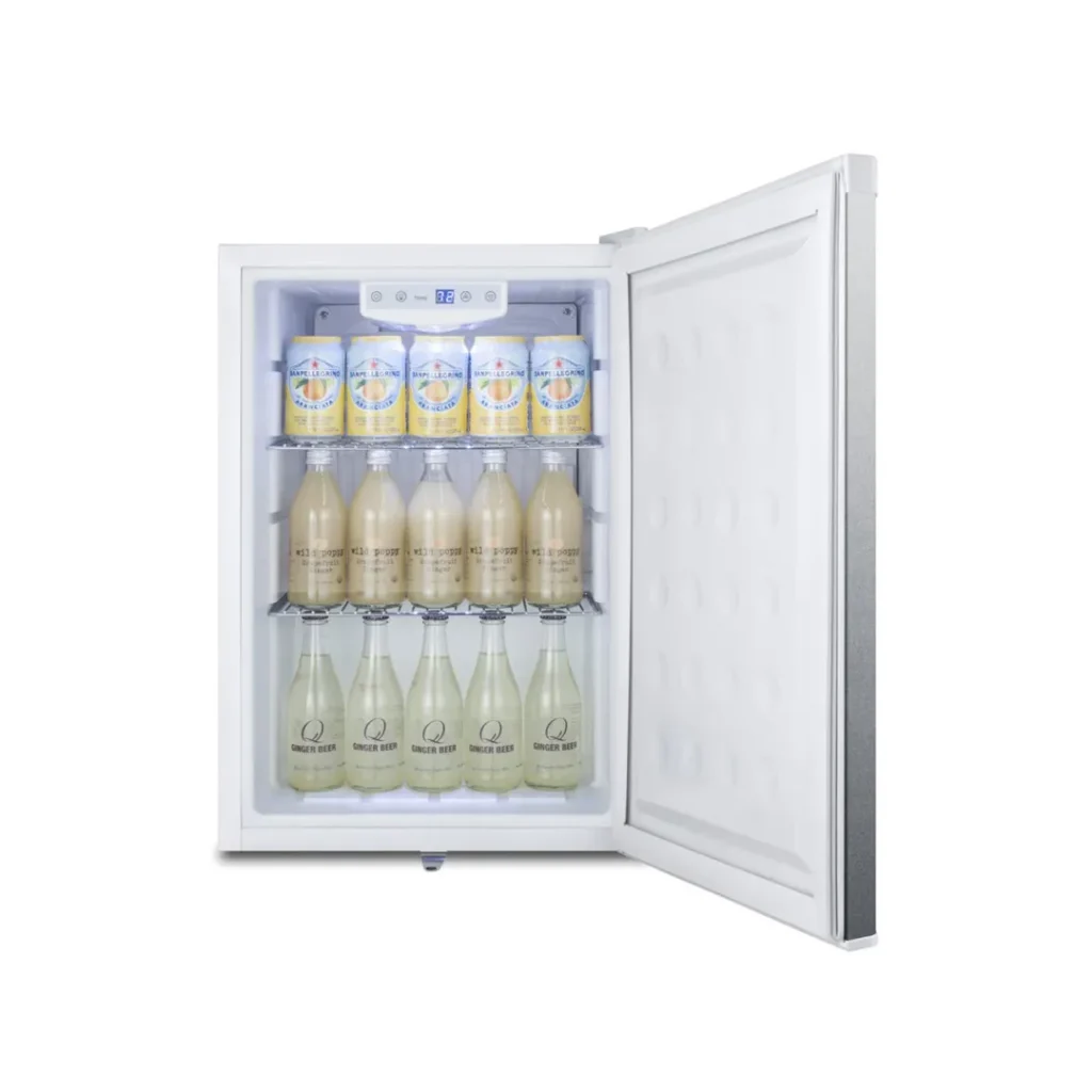 Accucold FF31L7SS Reversible Stainless Steel Door Countertop Refrigerator, 2.5 cu.ft