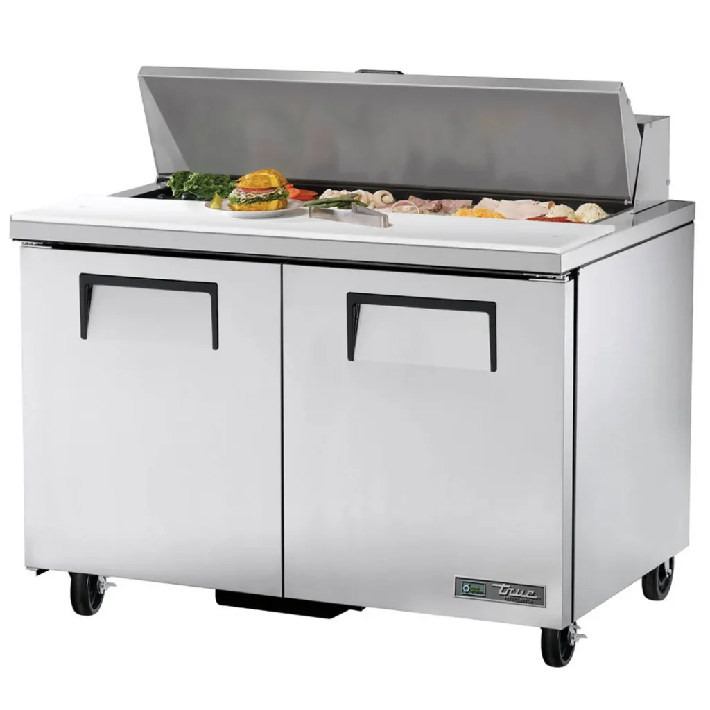 True TSSU-48-12-HC 48" Two Section Sandwich/Salad Prep Table