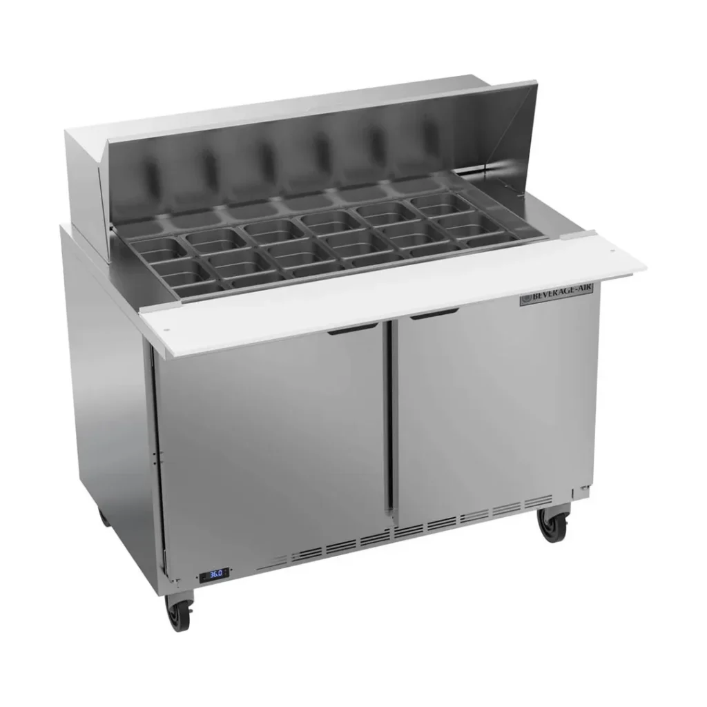 Beverage Air SPE48HC-18M 48-inch Mega Top Sandwich Salad Prep Table