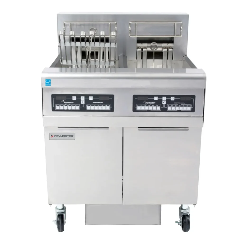 Frymaster FPRE214 Electric Fryer, (2) 50 lb Vats, Floor Model