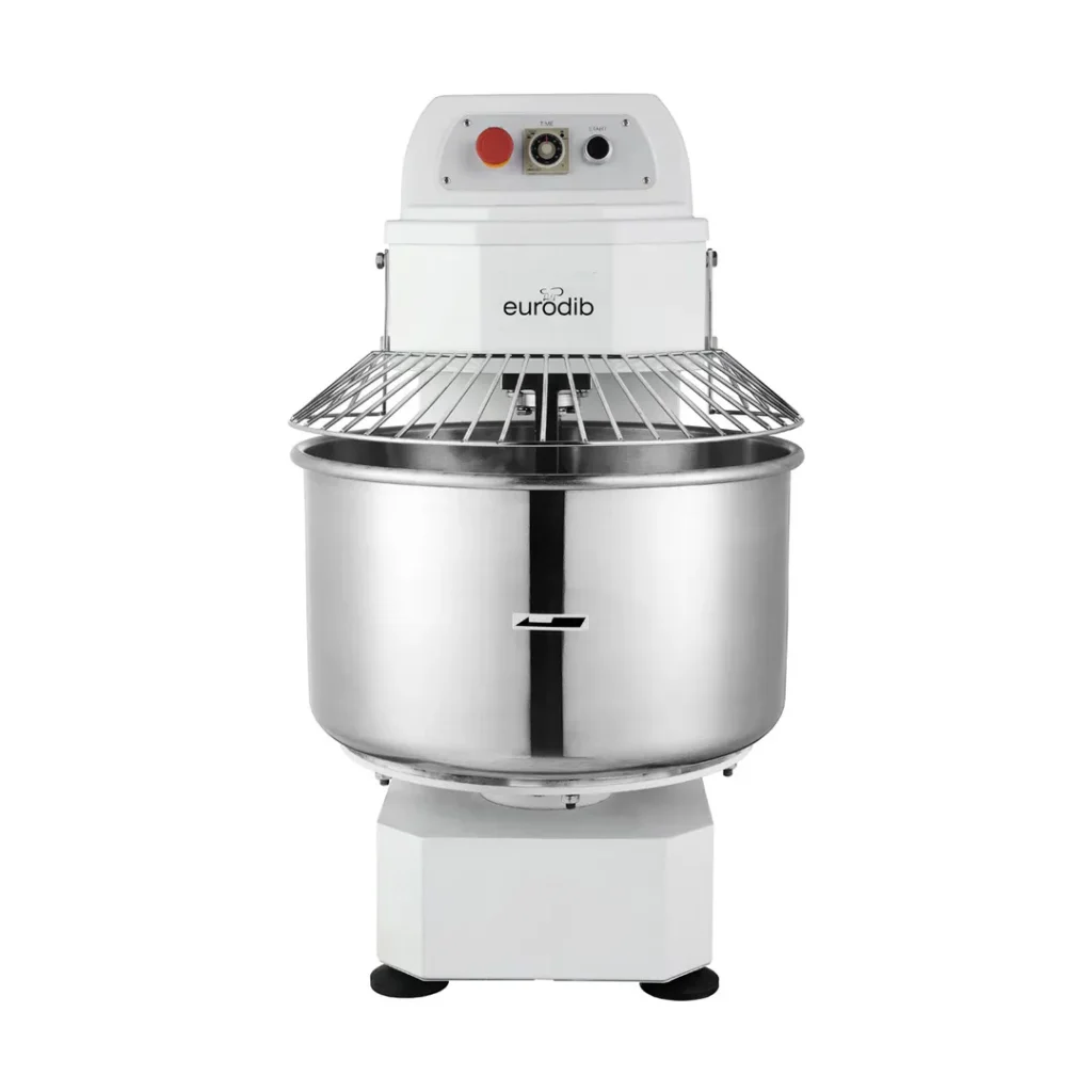 Eurodib LM50T (LM50TETL) Spiral Mixer with 50 qt Fixed Bowl, 1-Speed, 44 lbs Dough Capacity