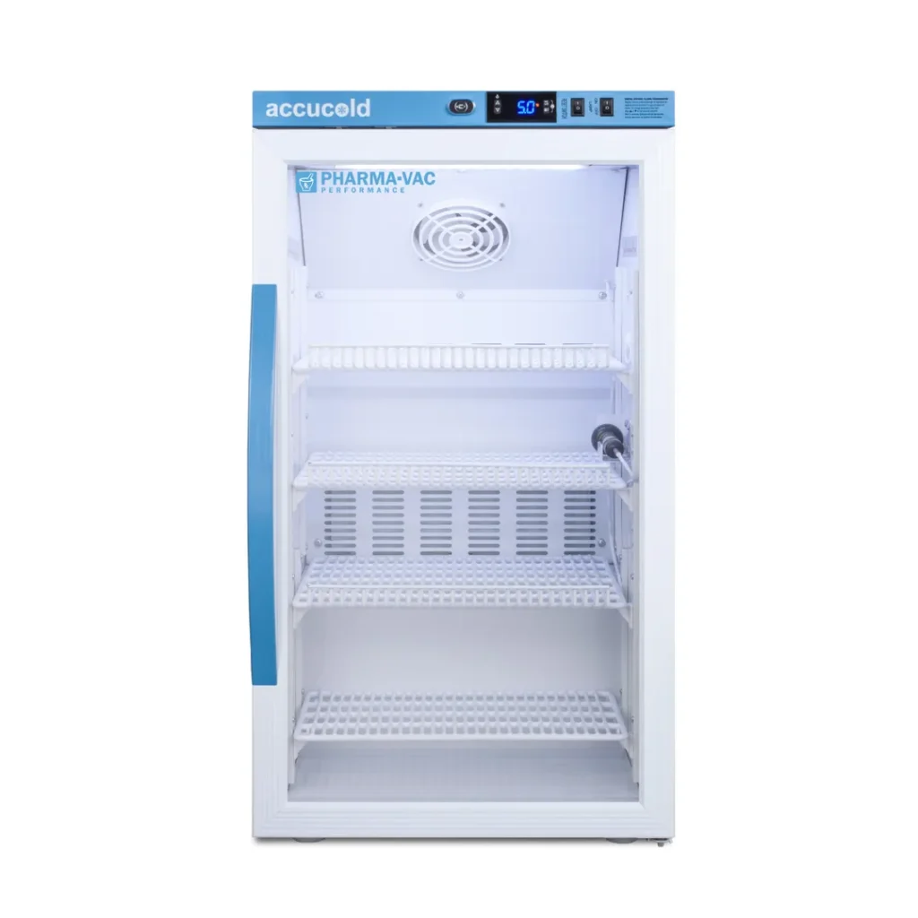 Accucold ARG3PV Pharma-Vac Series Medical Refrigerator, +2ยฐC to +8ยฐC, 3 cu. ft.