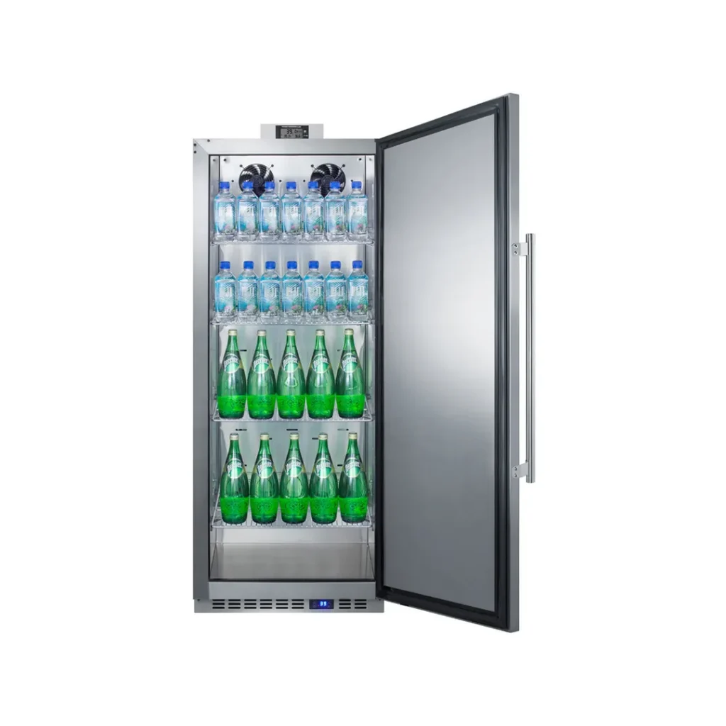 Accucold FFAR121SSNZ 23.63" Freestanding Nutrition Center Refrigerator, Stainless Steel, Reversible Door, 10 cu. ft.