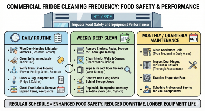Commercial Fridge Cleaning Frequency