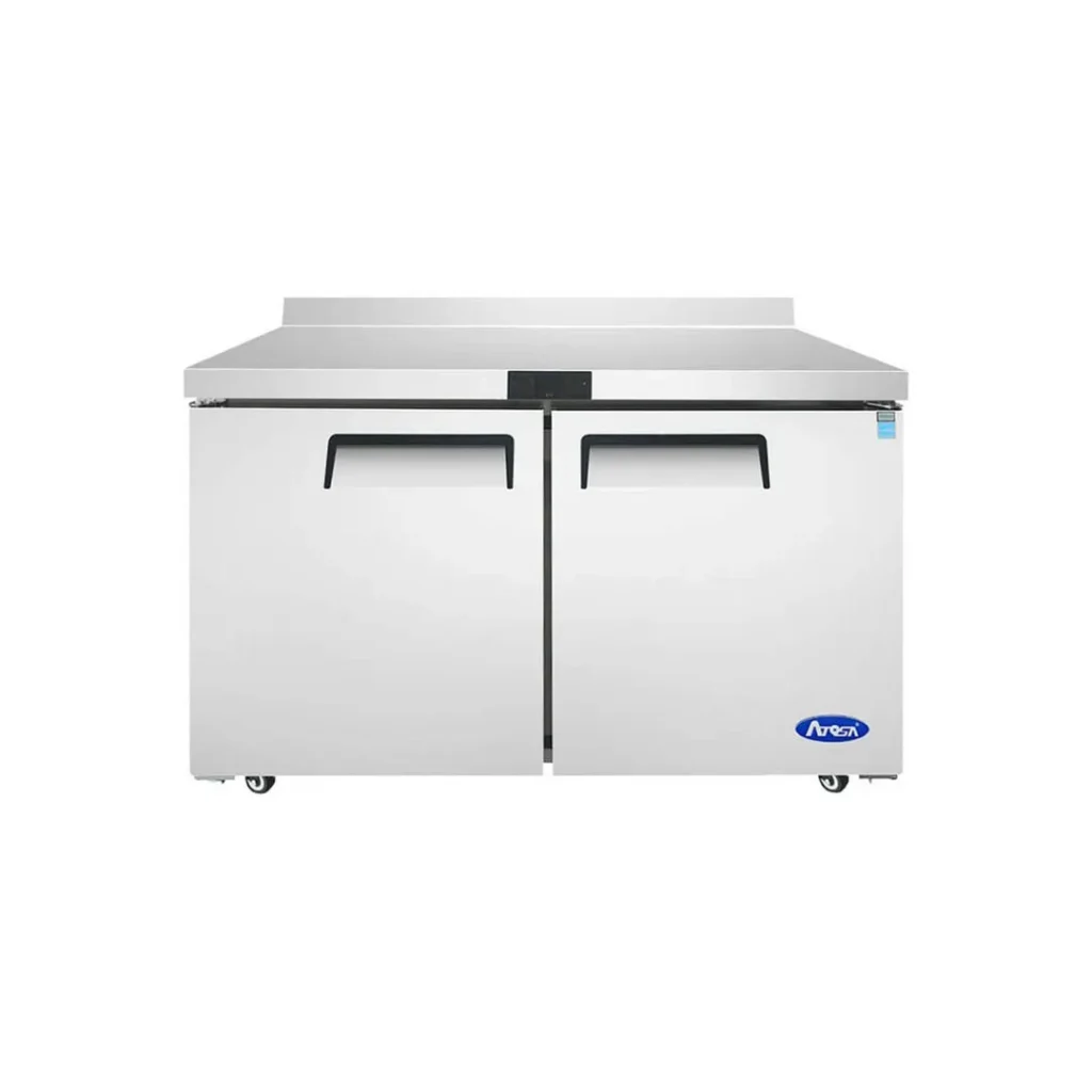 Atosa USA MGF8409GR 48" 2-Section Worktop Refrigerator w/ 2 Doors, 13.4 cu. ft.