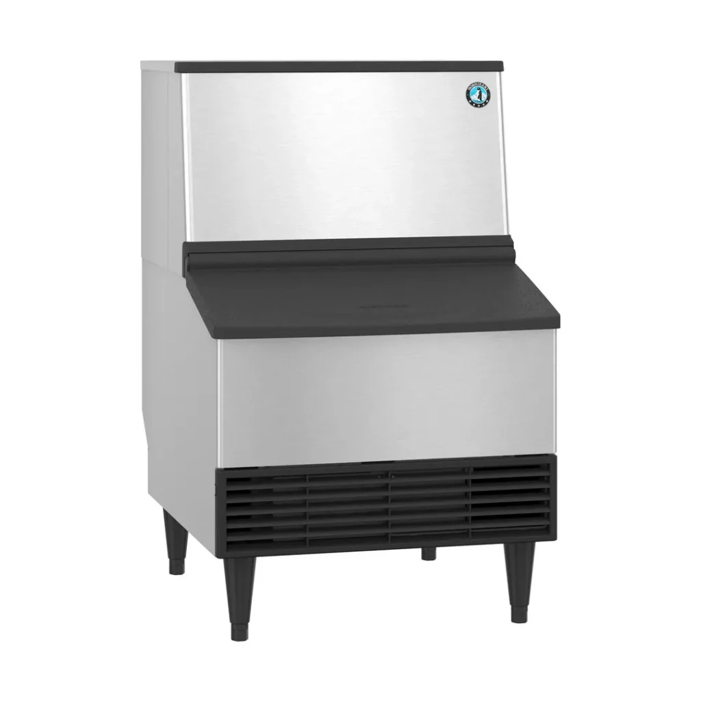 Hoshizaki KM-231BAJ 24" Air Cooled Crescent 213 lb Undercounter Ice Machine with 80 lb Bin, ADA