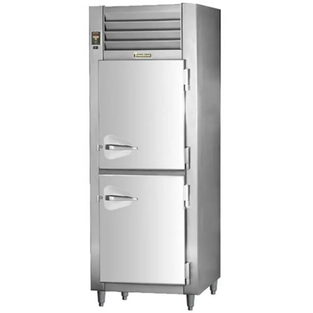 Traulsen RET132EUT-HHS 32'' 1-Section Thawing Reach-in Refrigerator w 2 Half Solid Doors, Top Mount