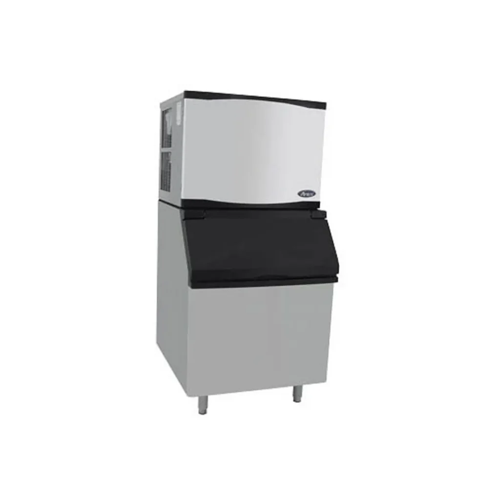 Atosa USA YR450-AP-161/CYR400P Air Cooled Half Cube 460 lb Ice Machine with Bin, 396 lb Storage
