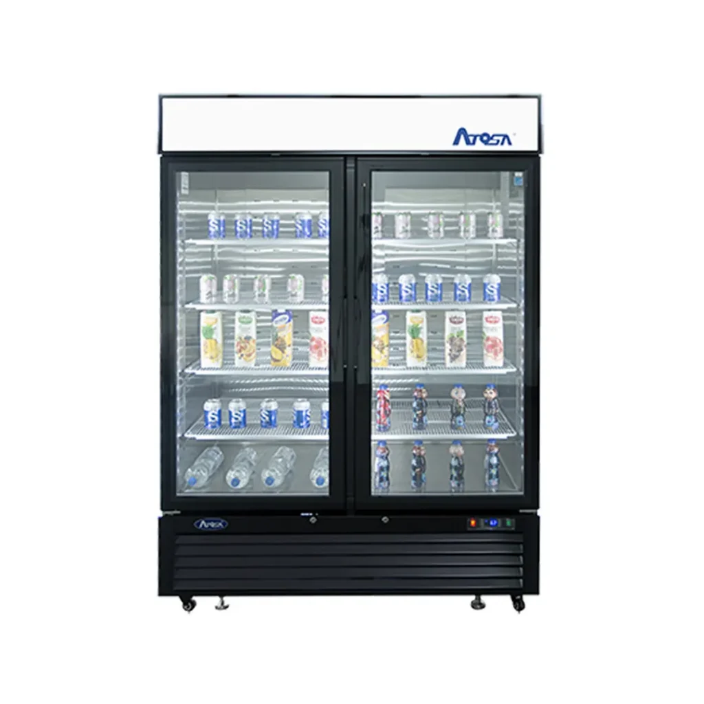Atosa USA MCF8723GR 54'' 2-Section Merchandiser RefrigeratorAtosa USA MCF8723GR 54'' 2-Section Merchandiser Refrigerator