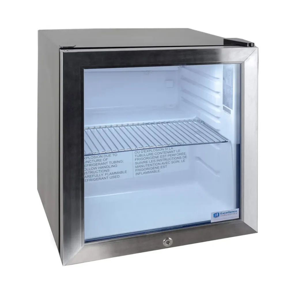 Excellence EMM-2HC 17'' Countertop Glass Door Refrigerator