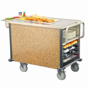 Lakeside 6754 2'' Mini SuzyQ Hot Food Cart, (1) 6'' Deep Hot Well