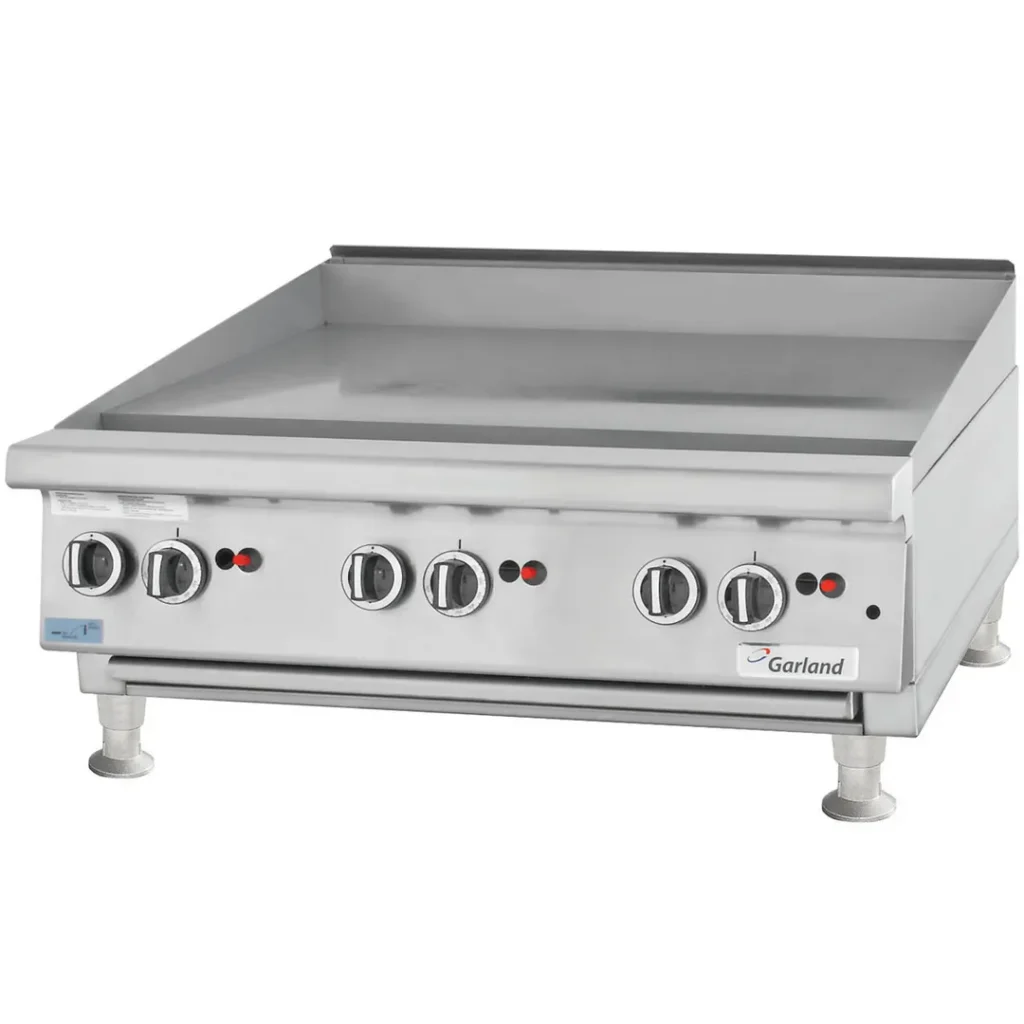 Garland GTGG36-GT36M 36'' Countertop Thermostatic Gas Griddle, 1'' Steel Plate, 84.000 BTU