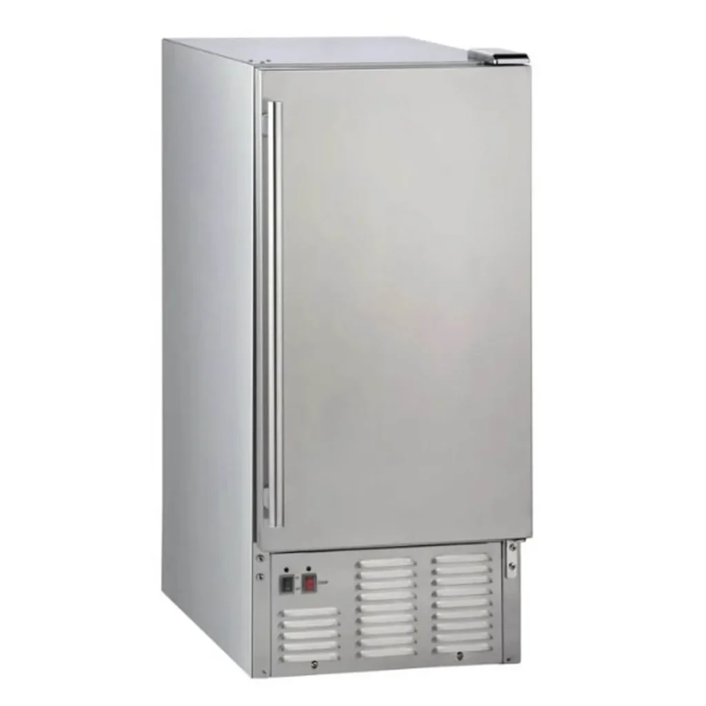 Maxx Ice MIM50-O 15-inch Air Cooled Full Cube 60 lb Undercounter Ice Machine with 25 lb Bin, Outdoor