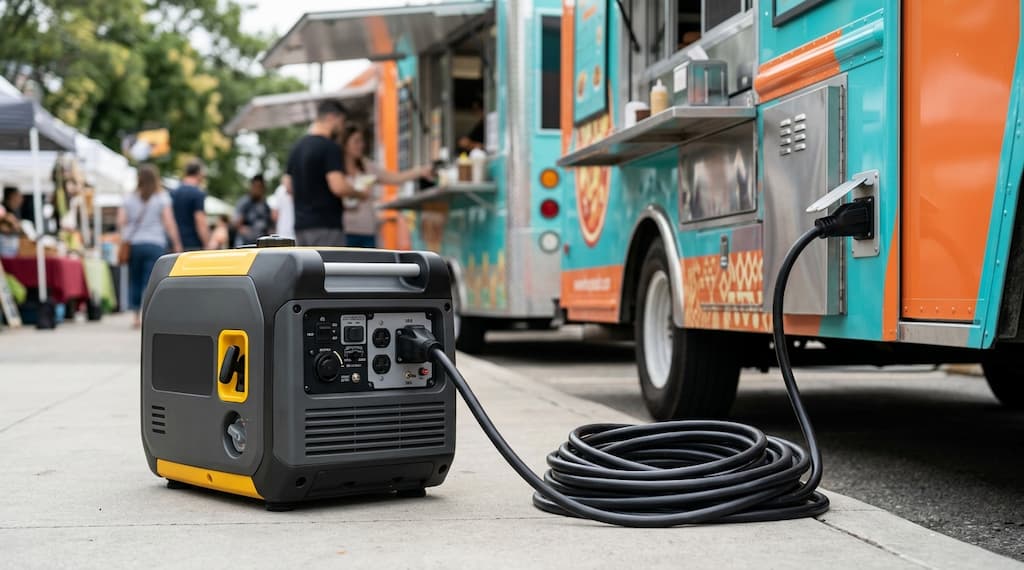 Generator Next to Food Truck